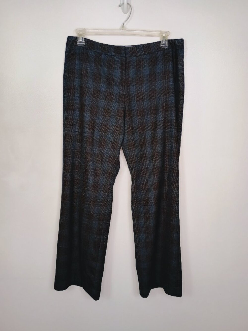 Pendleton Lined Plaid Virgin Wool Trouser Pants Classic Career Dress Pant Sz 16